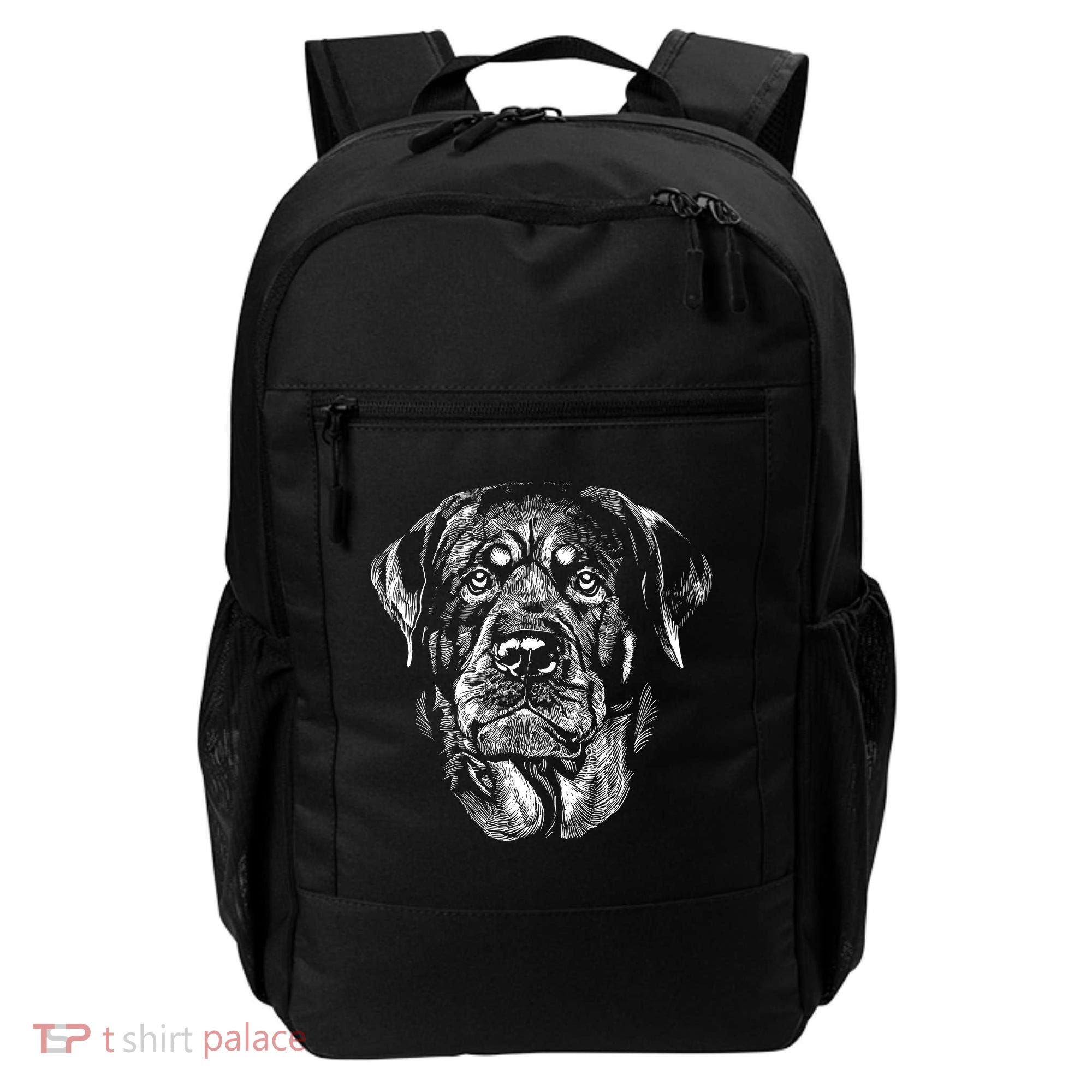 Hand Drawn Rottweiler Dog Backpack