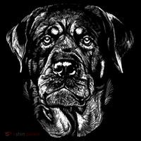 Hand Drawn Rottweiler Dog Bucket Hat thumb 4