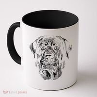 Hand Drawn Rottweiler Dog Coffee Mug thumb 0