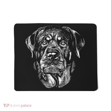 Hand Drawn Rottweiler Dog Mousepad