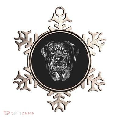 Hand Drawn Rottweiler Dog Ornament