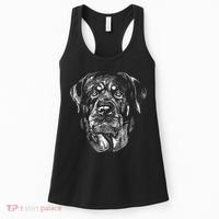 Hand Drawn Rottweiler Dog Women's Tank Top thumb 0