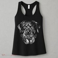 Hand Drawn Rottweiler Dog Women's Tank Top thumb 3