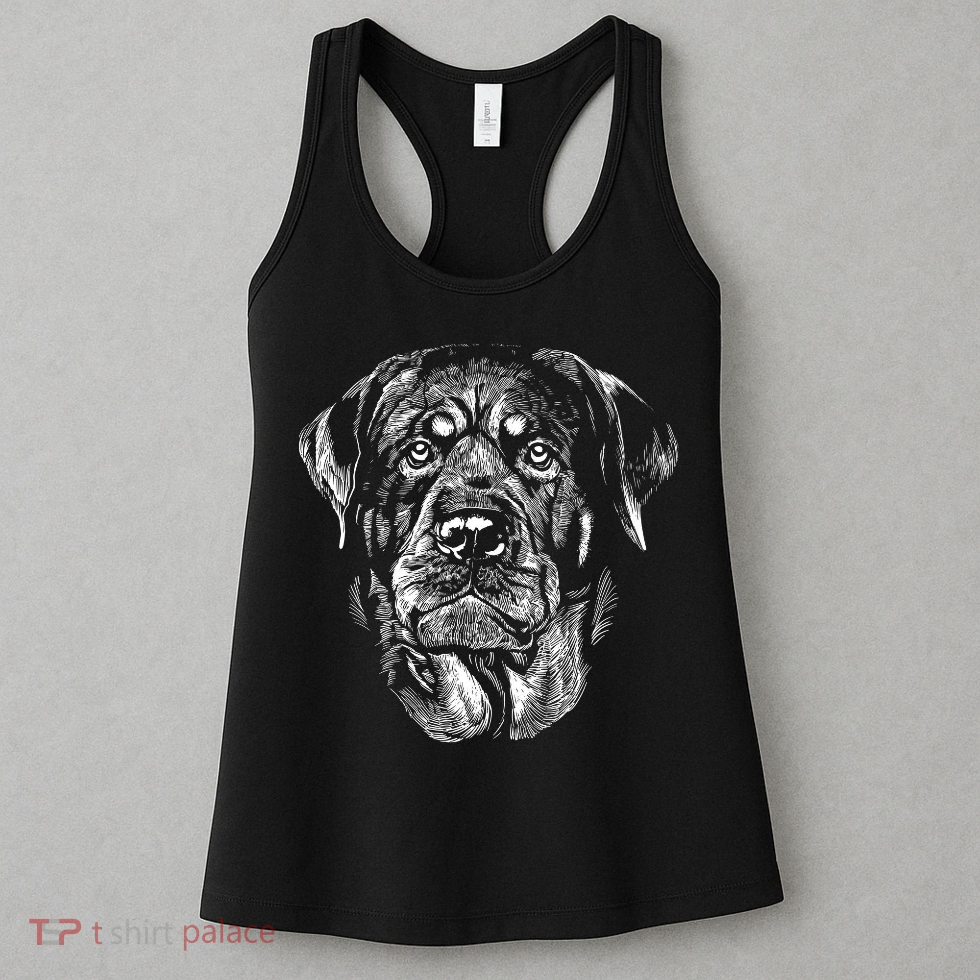Hand Drawn Rottweiler Dog Women's Tank Top