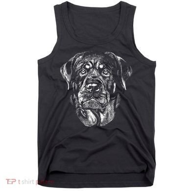 Hand Drawn Rottweiler Dog Tank Top