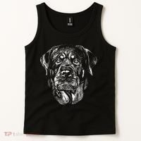 Hand Drawn Rottweiler Dog Tank Top thumb 2
