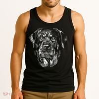 Hand Drawn Rottweiler Dog Tank Top thumb 3