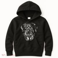 Hand Drawn Rottweiler Dog Kids Hoodie thumb 0