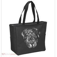 Hand Drawn Rottweiler Dog Tote Bag thumb 2