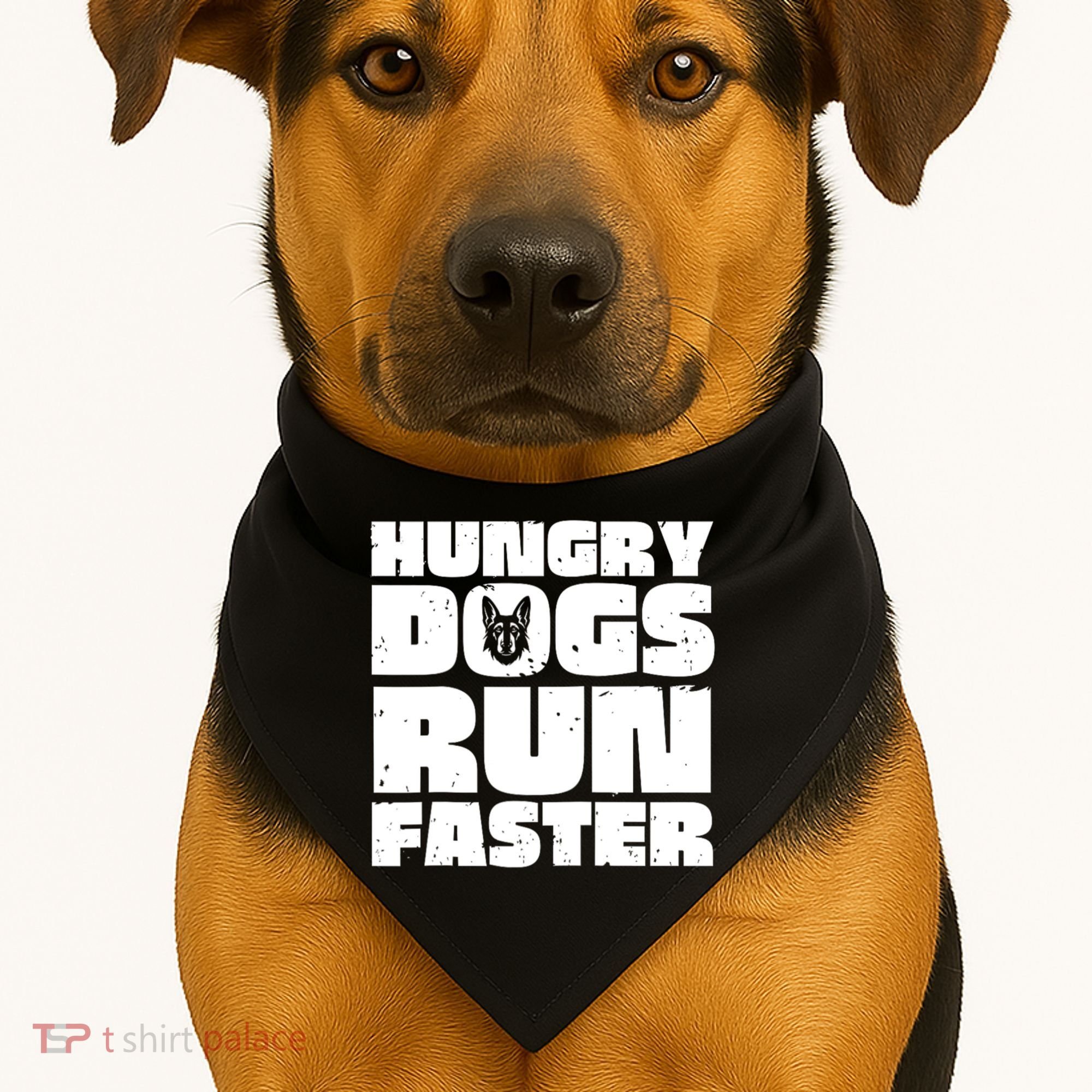 Hungry Dogs Run Faster USA-Made Doggie Bandana