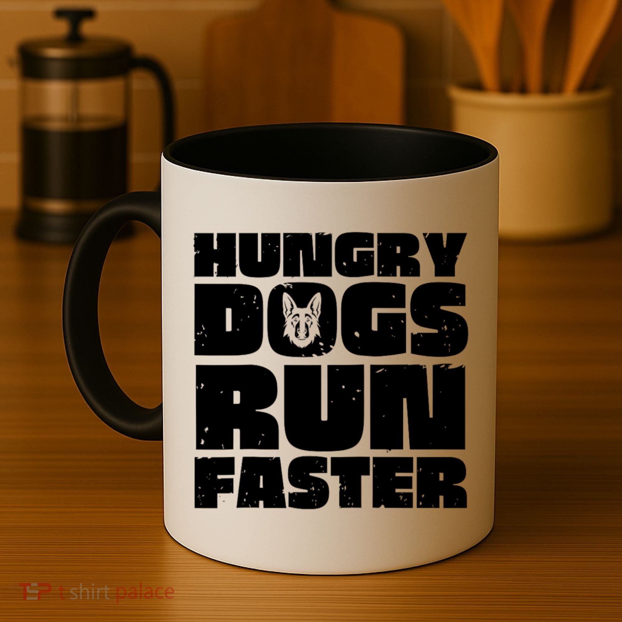 Hungry Dogs Run Faster Coffee Mug