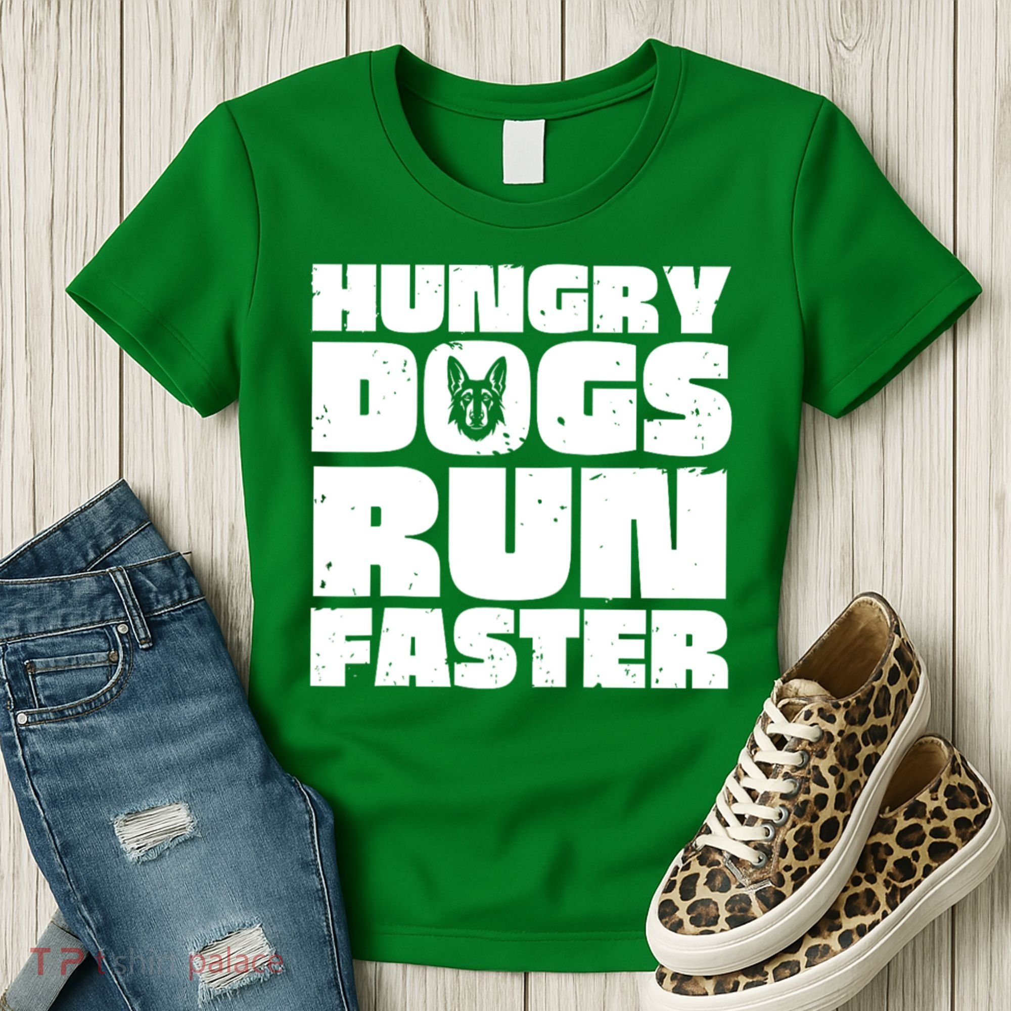 Hungry Dogs Run Faster Women's T-Shirt