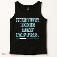Hungry Dogs Run Faster Funny Tank Top thumb 2