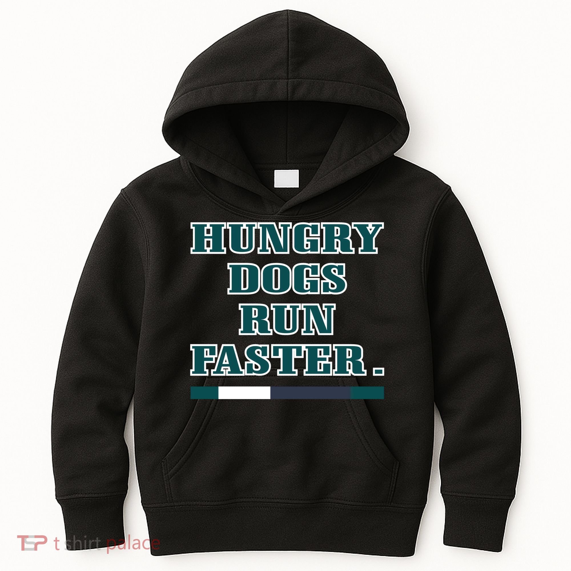 Hungry Dogs Run Faster Funny Kids Hoodie