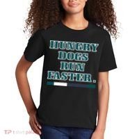 Hungry Dogs Run Faster Funny Kids T-Shirt thumb 2