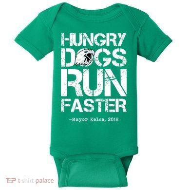 Hungry Dogs Run Faster Baby Bodysuit
