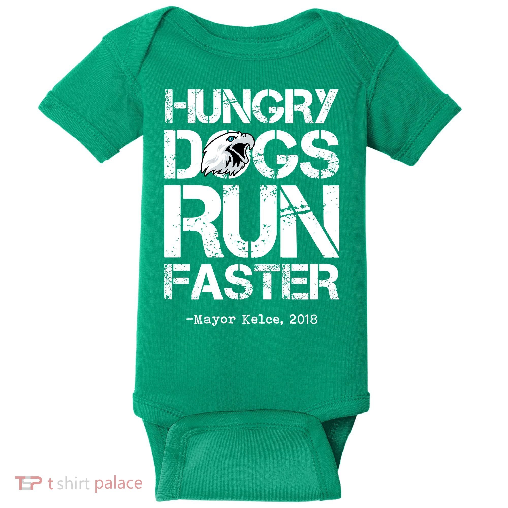 Hungry Dogs Run Faster Baby Bodysuit