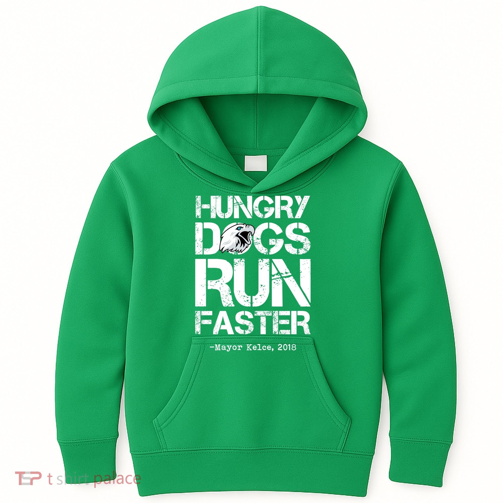 Hungry Dogs Run Faster Kids Hoodie