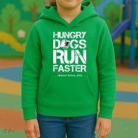 Hungry Dogs Run Faster Kids Hoodie thumb 3