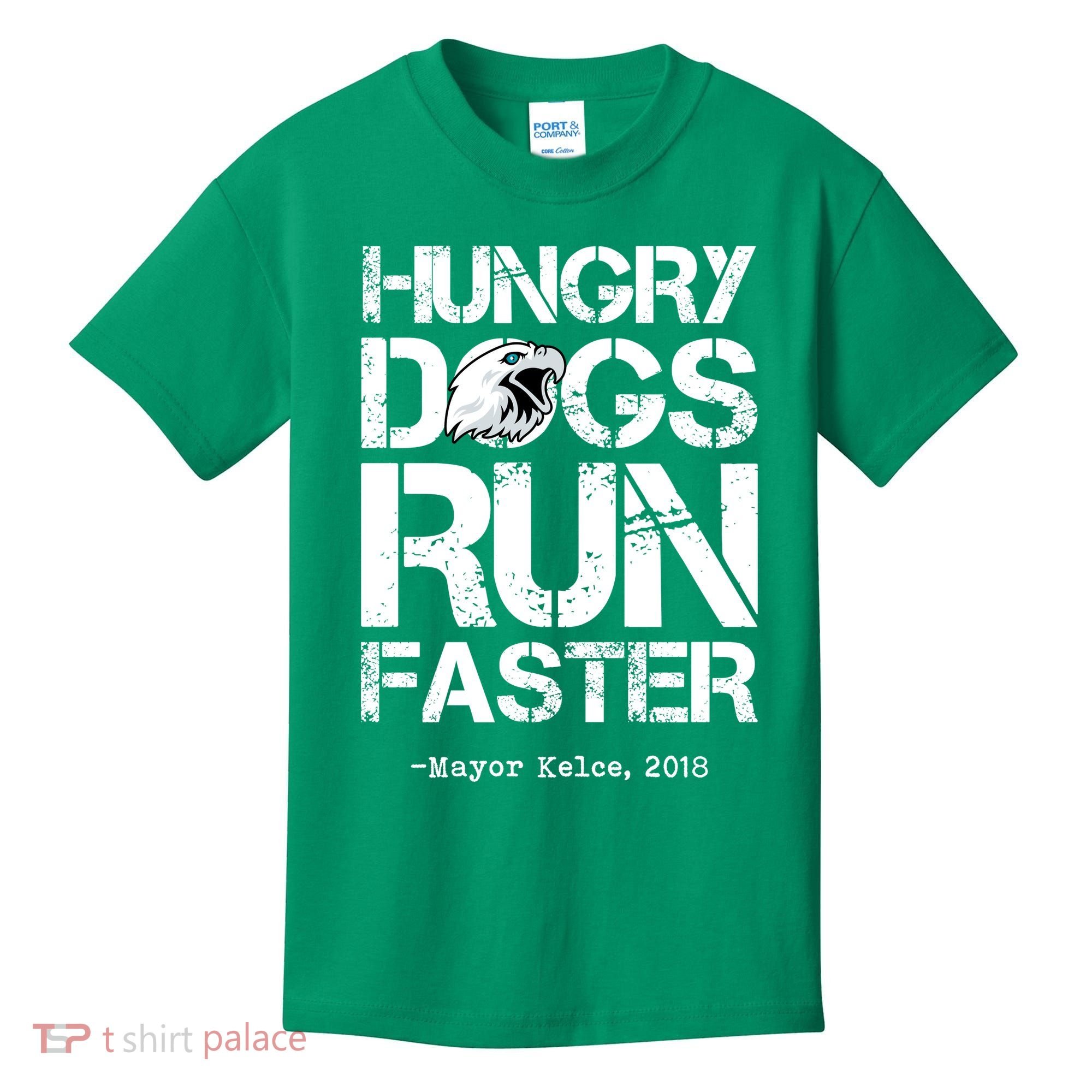 Hungry Dogs Run Faster Kids T-Shirt