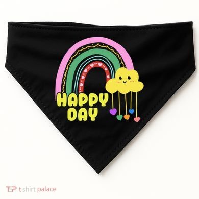 Happy Day Retro 80s Sunshine USA-Made Doggie Bandana
