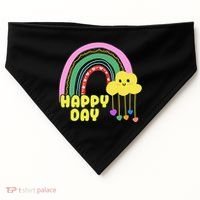 Happy Day Retro 80s Sunshine USA-Made Doggie Bandana thumb 0