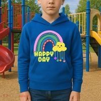 Happy Day Retro 80s Sunshine Kids Hoodie thumb 2