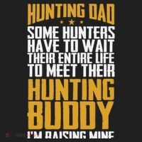 Hunting Dad Some Hunters Have To Wait Hunting Father Gift Beanie thumb 2
