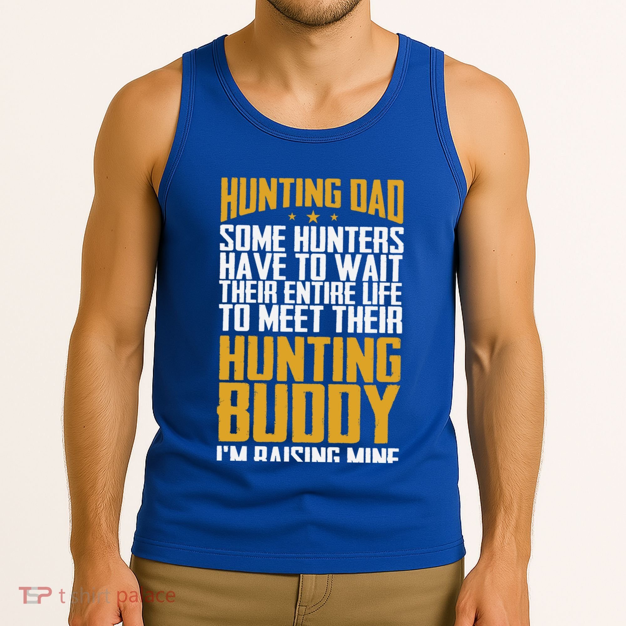 Hunting Dad Some Hunters Have To Wait Hunting Father Gift Tank Top