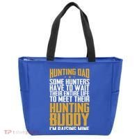 Hunting Dad Some Hunters Have To Wait Hunting Father Gift Tote Bag thumb 0