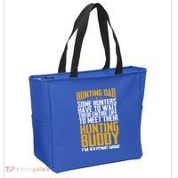 Hunting Dad Some Hunters Have To Wait Hunting Father Gift Tote Bag thumb 2