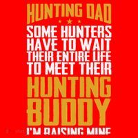 Hunting Dad Some Hunters Have To Wait Hunting Father Gift Santa Hat thumb 1