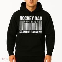 Hockey Dad Scan For Payment Barcode Hockey Dad Hoodie thumb 2