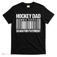 Hockey Dad Scan For Payment Barcode Hockey Dad T-Shirt thumb 0