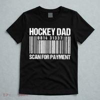 Hockey Dad Scan For Payment Barcode Hockey Dad T-Shirt thumb 5