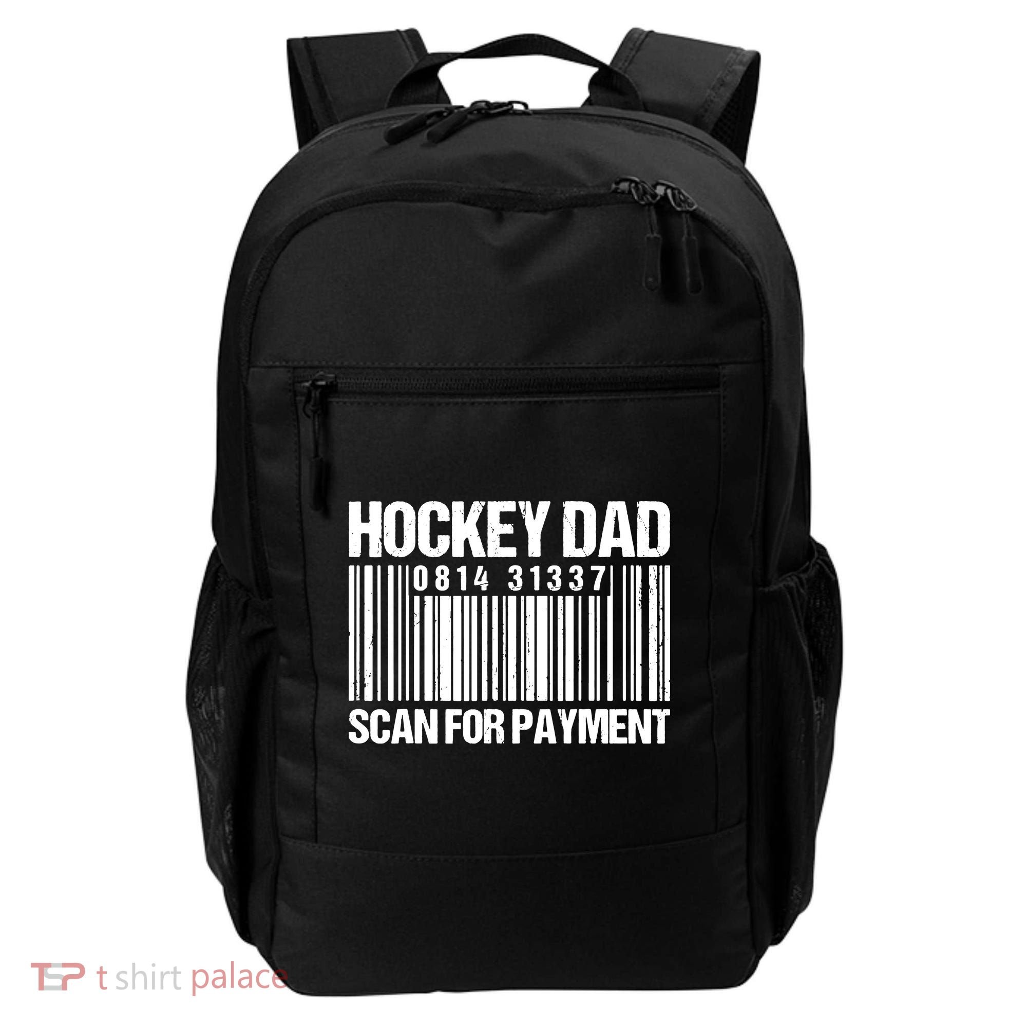 Hockey Dad Scan For Payment Barcode Hockey Dad Backpack