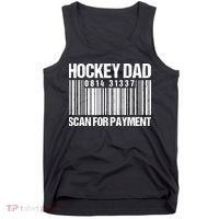 Hockey Dad Scan For Payment Barcode Hockey Dad Tank Top thumb 0