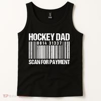Hockey Dad Scan For Payment Barcode Hockey Dad Tank Top thumb 2