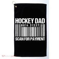 Hockey Dad Scan For Payment Barcode Hockey Dad Golf Towel thumb 0