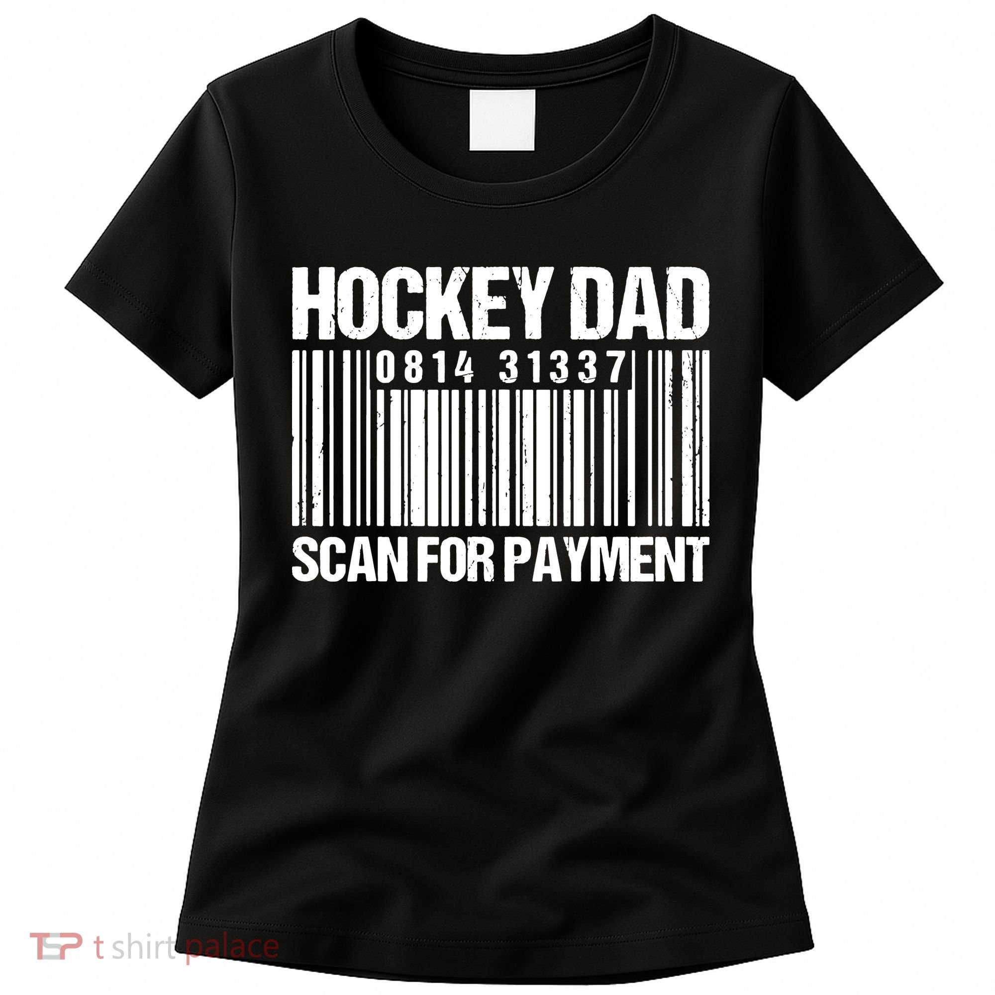 Hockey Dad Scan For Payment Barcode Hockey Dad Women's T-Shirt