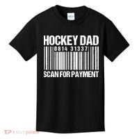 Hockey Dad Scan For Payment Barcode Hockey Dad Kids T-Shirt thumb 0