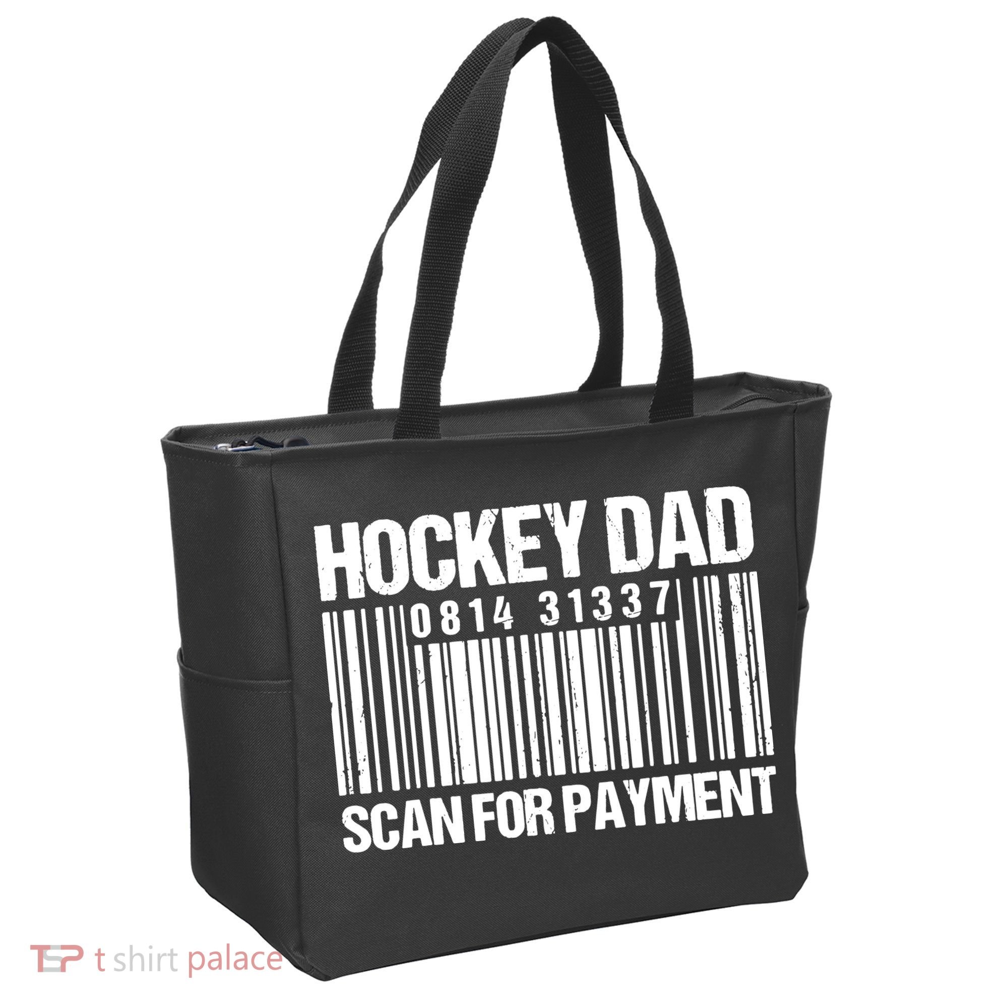 Hockey Dad Scan For Payment Barcode Hockey Dad Tote Bag