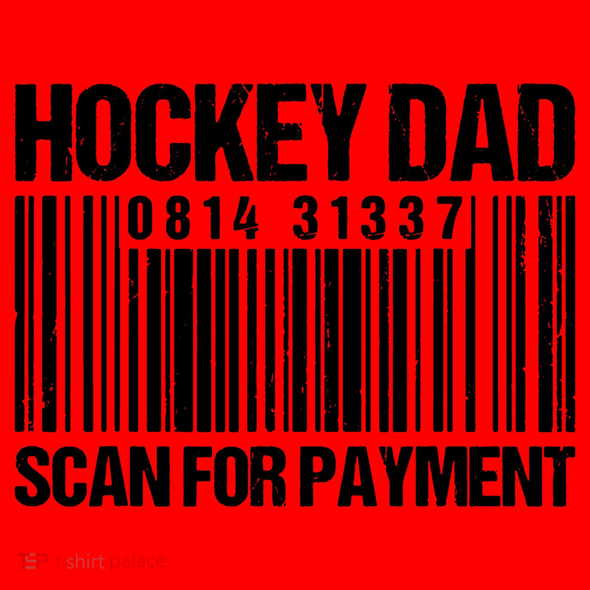 Hockey Dad Scan For Payment Barcode Hockey Dad Santa Hat