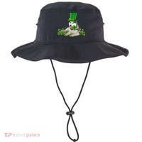 Husky Dog Shamrock St. Patrick's Day Saint Paddy's Irish Bucket Hat thumb 0