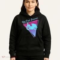 Hot Dad Summer Funny 80s Retro Riding Lawn Mower Hoodie thumb 5
