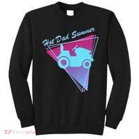 Hot Dad Summer Funny 80s Retro Riding Lawn Mower Sweatshirt thumb 0