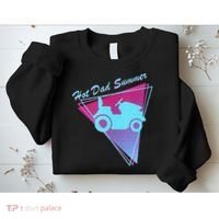 Hot Dad Summer Funny 80s Retro Riding Lawn Mower Sweatshirt thumb 2