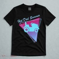 Hot Dad Summer Funny 80s Retro Riding Lawn Mower T-Shirt thumb 5