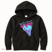 Hot Dad Summer Funny 80s Retro Riding Lawn Mower Kids Hoodie thumb 0