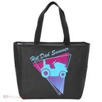 Hot Dad Summer Funny 80s Retro Riding Lawn Mower Tote Bag thumb 0
